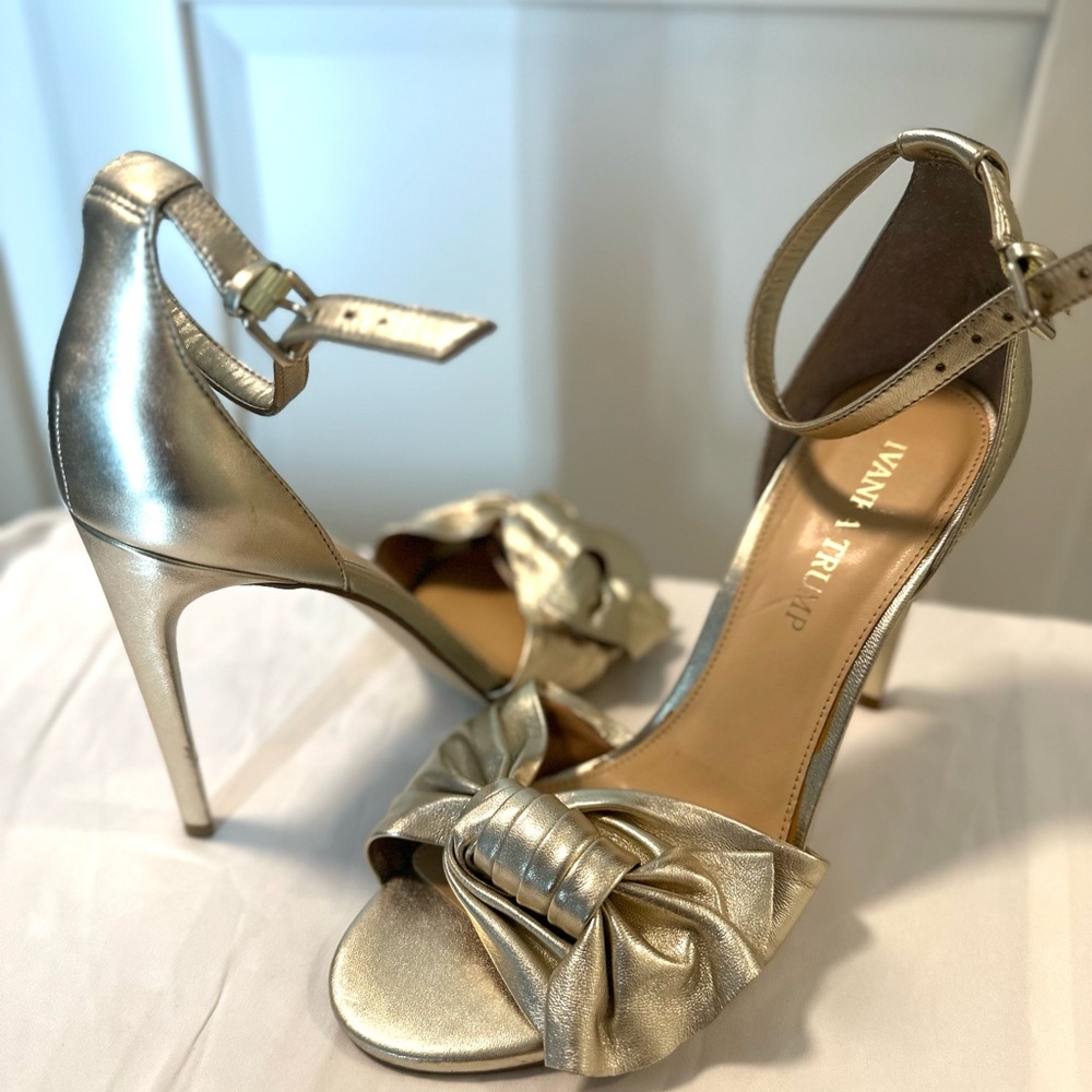 Ivanka Trump Gold Stiletto Heels